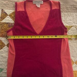 Sonia Rykiel Vivid Pink and Red Tank Top